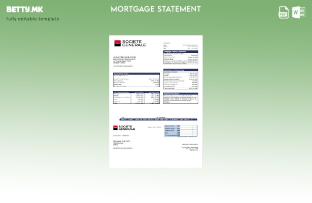 модерен стил Србија Societe Generale извод за хипотека на банка во шаблон формат