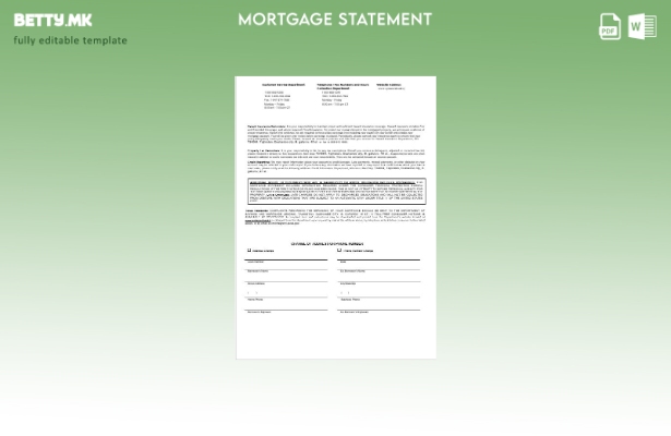 модерен стил Таџикистан Spitamen банка изјава за хипотека во шаблон формати Wo 1
