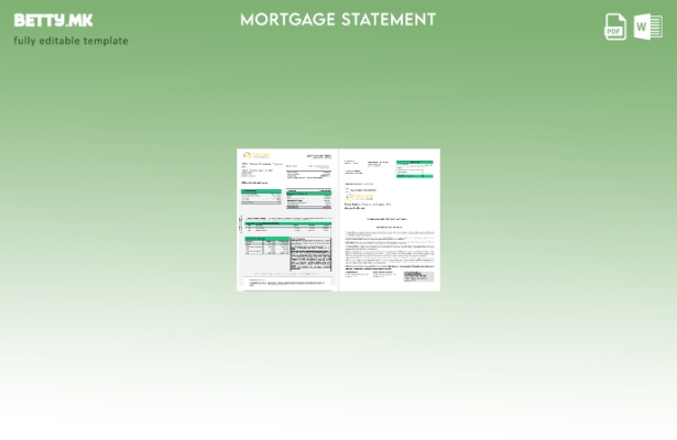 модерен стил Таџикистан Spitamen банка изјава за хипотека во шаблон формати Word