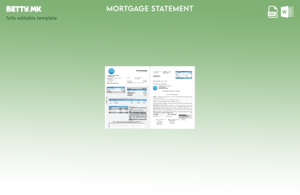 модерен стил Украина Icard извештај за хипотека од банка во шаблон формати Word