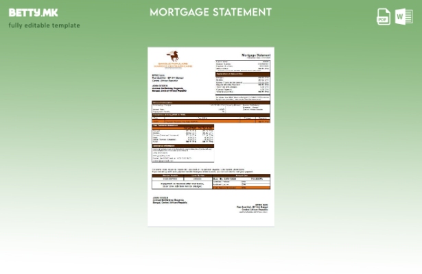 модерен стил Централноафриканска Република BPMC шаблон за извод на банкарска хип