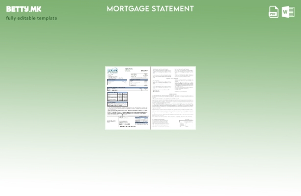 модерен стил на Буркина Фасо Екобанк банкарска хипотека изјава, страници, шаблон