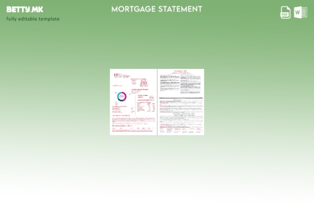 модерен стил на САД CFSB банкарски заем за хипотека во формати Word и PDF, шабло