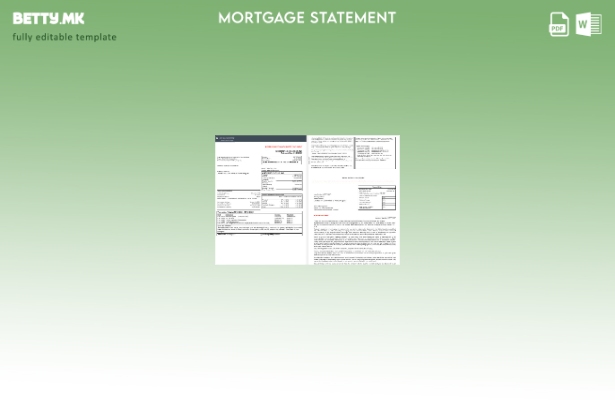 модерен стил на уругвајска банкарска изјава за хипотека на наследство во Word и