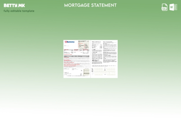 модерен стил на USA Bancorp за хипотека од банка во формати Word и PDF, шаблон з