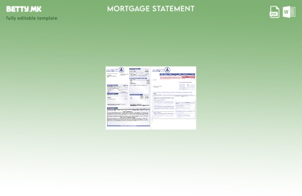 модерен стил судански Al Neelen банка изјава за хипотека во Word и PDF формати,