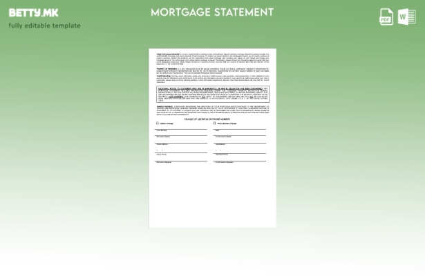 модерен стил шведски Nordnet AB извод за хипотека од банка во шаблон за формат 1