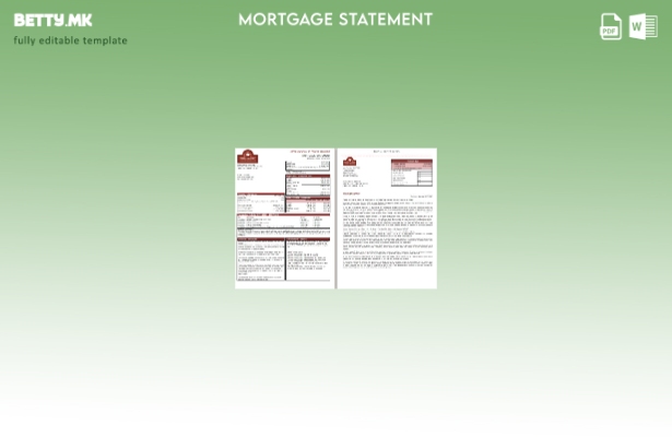 модерен стил Canada Money Mentors (MM) банкарски извештај за хипотека, страници,