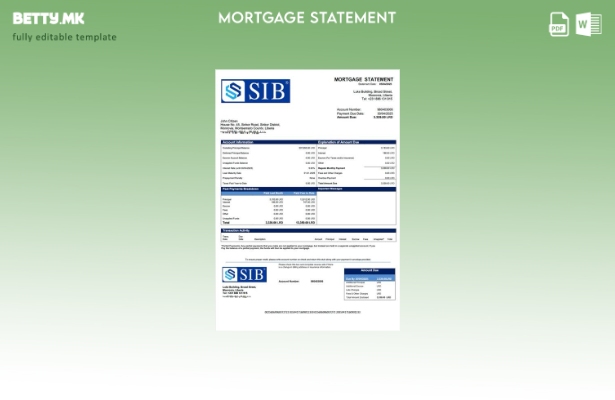 модерен стил Liberia Sapelle International Bank Liberia Limited извод за хипотек