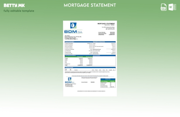 модерен стил Mali Banque du Développement du Mali (BDM) шаблон за шаблон за Word