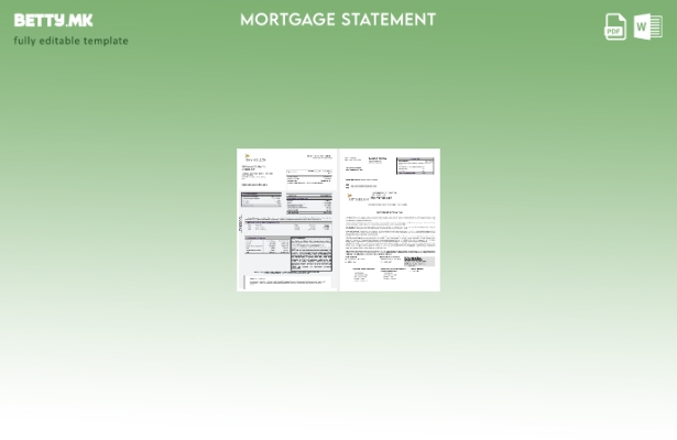 модерен стил USA Bank of New York Mellon извод за хипотека на банката во шаблон