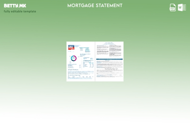 модерен стил USA Bay First банкарски заем за хипотека во формати Word и PDF, шаб