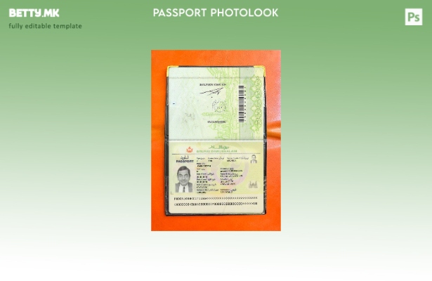 Модерен стил шаблон за изглед на фотографски пасус од Брунеи