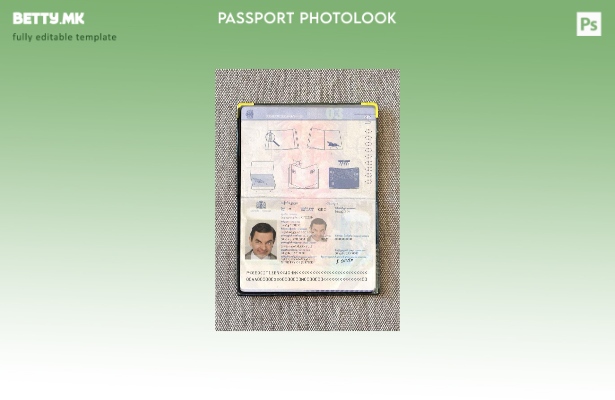 Шаблон за изглед на фотографија од пасош во Грузија во модерен стил