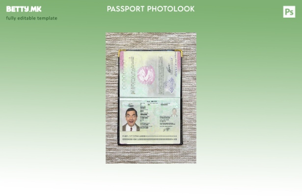Шаблон за изглед на фотографија од пасош во Непал во модерен стил