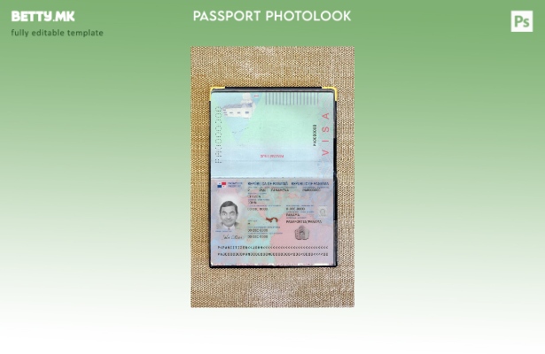 модерен стил Панамски пасош нов сегашен шаблон за фотоизглед