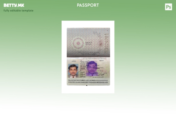 Модерен стил присутен шаблон за пасош на Шри Ланка