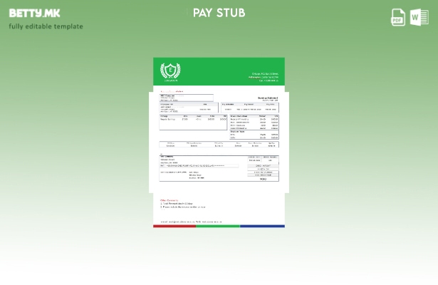 Модерен стил САД Шаблон за изјава за заработка Њујорк