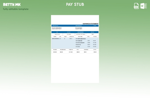 Модерен стил Темносин шаблон за плати