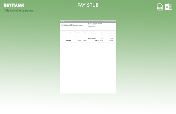Модерен стил Шаблон за извод за заработка на компанија за камиони