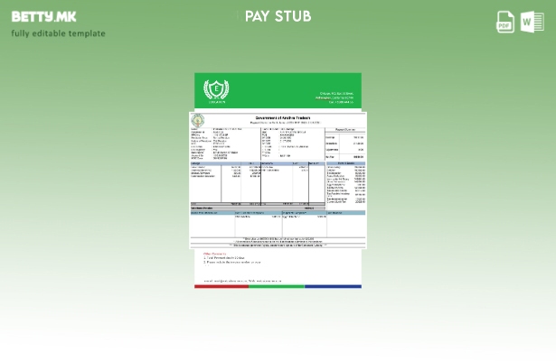 Модерен стил Шаблон за исплати на Владата на Андра Прадеш