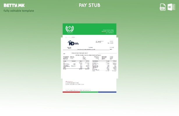 Модерен стил Шаблон за листи за вработени во градежна компанија во САД