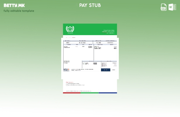 Модерен стил Шаблон за листи за вработени во здравствената компанија во САД