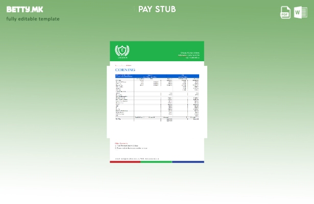 Модерен стил Шаблон за листи за вработени во компанија за производство во САД