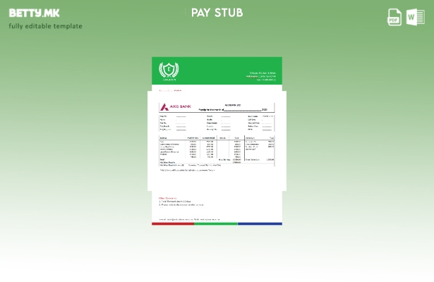 Модерен стил Шаблон за листи за вработени во финансиската компанија во Индија