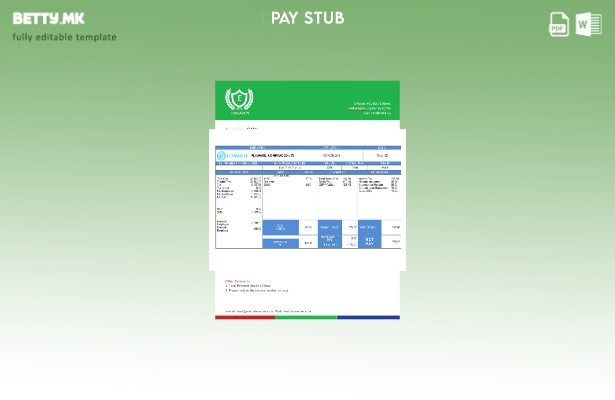 Модерен стил Шаблон за листови за вработени во компанијата за замаец и дрифтвуд
