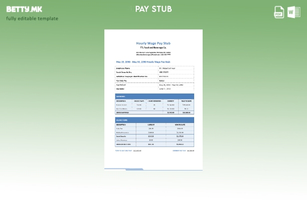 Модерен стил Шаблон за плата за час