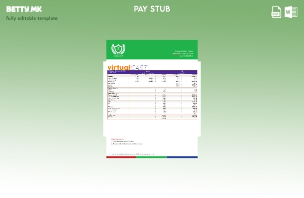 Модерен стил Шаблон за платен список на компанија за видео конференции