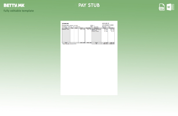 Модерен стил Шаблон за плати на компанијата Zzamong