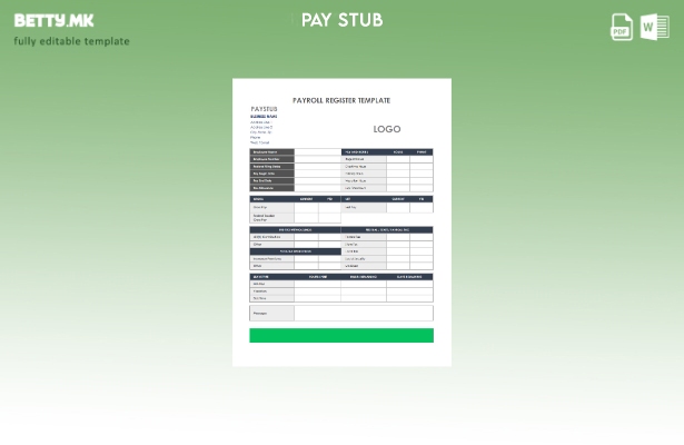 Модерен стил Шаблон за регистрација на плати