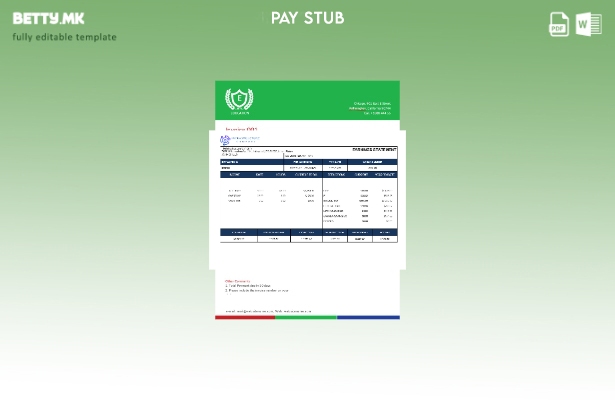 Модерен стил Шаблон за уплатница за инфраструктурна компанија