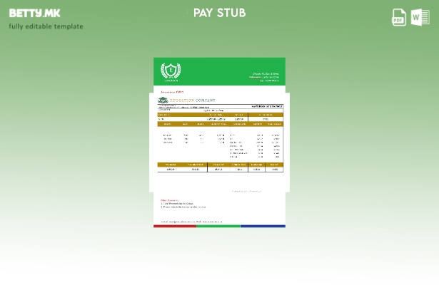 Модерен стил Шаблон за уплатница на компанија за образование