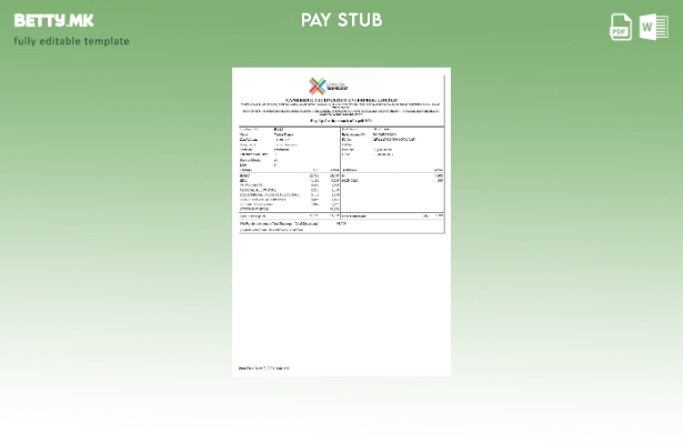 Модерен стил Шаблон за уплатница на Cambridge Technology Enterprises