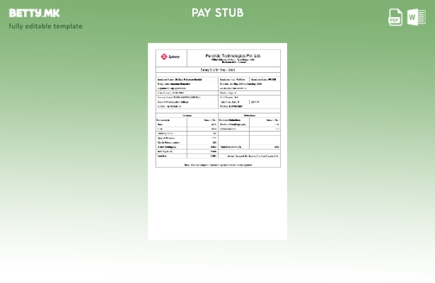 Модерен стил Шаблон за уплатница на Pureride Technologies
