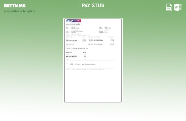 Модерен стил Шаблон за уплатница на Sbicap Securities