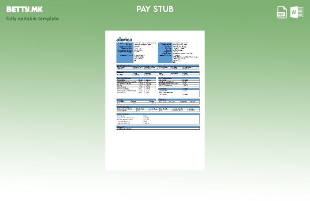 Модерен стил Шаблон за уплатница Alorica Philippines