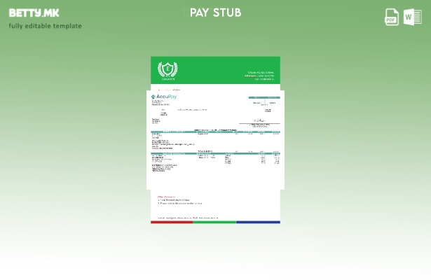 Модерен стил на САД Accupay Demo Inc. Шаблон за компанија за плати