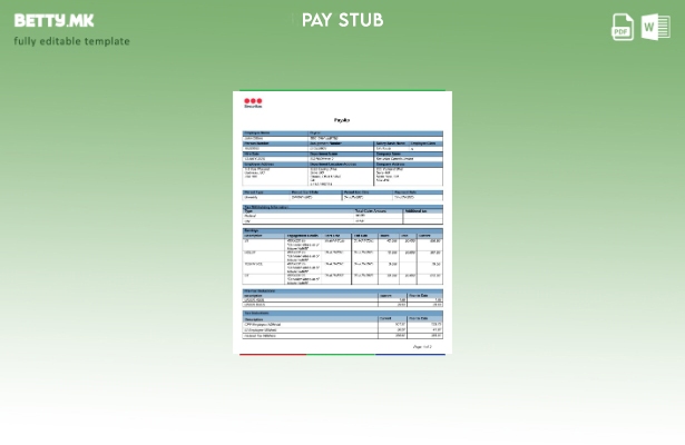 Модерен стил на канадски шаблон за уплатница преку Интернет