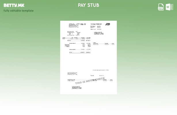 Модерен стил на шаблон верзија на извештајот за заработка на ADP