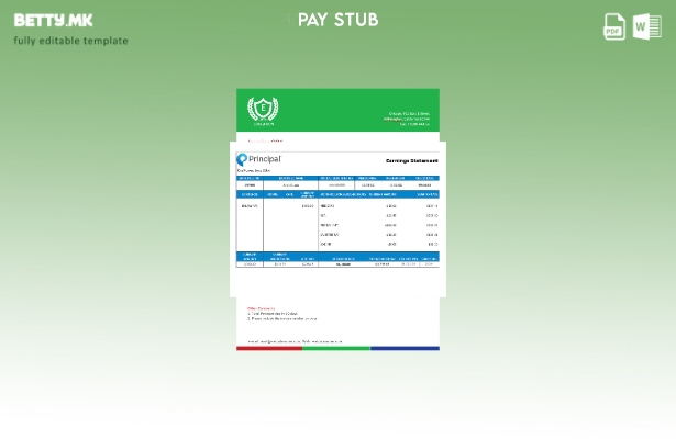 Модерен стил на шаблон верзија на извештајот за финансиска заработка во САД