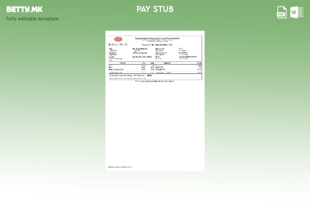 Модерен стил на Equinix India Professional Services шаблон за уплатница