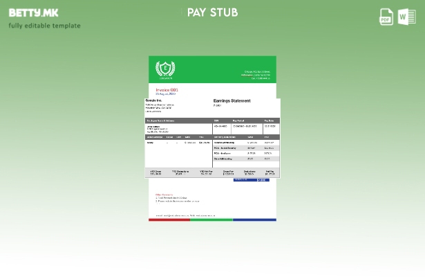 Модерен стил шаблон за изводи за заработка на Google Inc