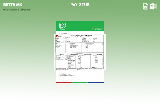 Модерен стил шаблон за корпоративна канцелариска исплата на Encot Fabrics