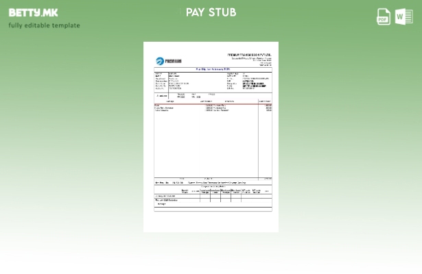 Модерен стил шаблон за уплатница за премиум пренос