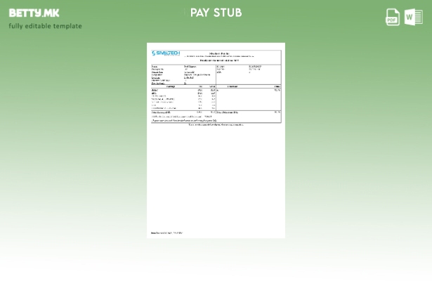 Модерен стил шаблон за уплатница на Sivaltech
