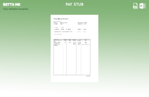 Модерен стил шаблон за уплатница Power Blasting